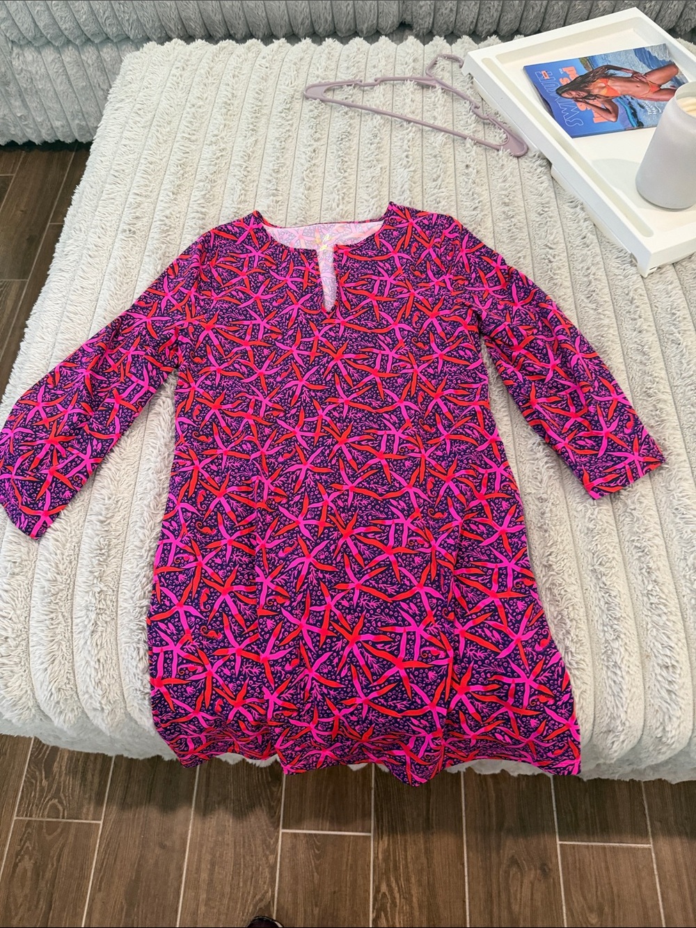 Lilly Pulitzer Pink & Purple Starfish-Print Swim Coverup